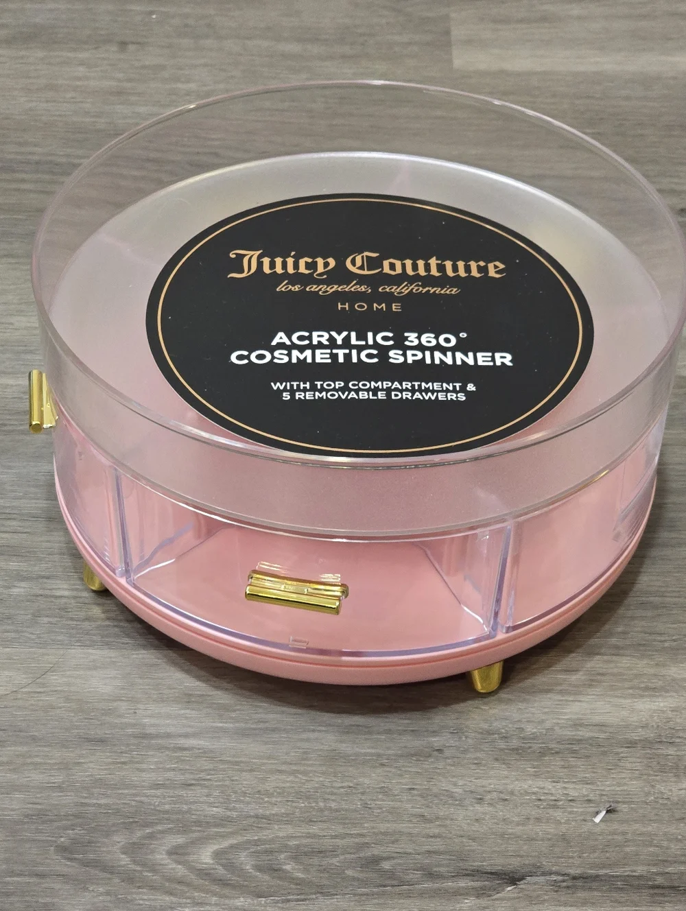 Juicy Couture rotating acrylic